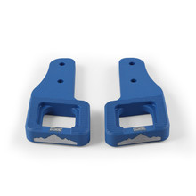 Borne Off-Road 2017+ Ford Raptor / 2009+ Ford F150 Borne Off-Road Billet Tow Hooks - Blue - BNTH-F150-17BL