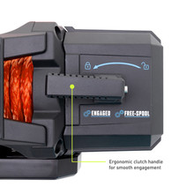 Borne Off-Road 12K Winch - Orange Synthetic Rope - BNWN-12-SOR