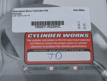 Cylinder Works 14-15 Honda CRF 250 R 250cc Standard Bore High Compression Cylinder Kit 14.1:1 Comp. - 10007-K02HC