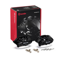 Brembo OE 16-21 BMW M2/17-18 M3/17-20 M4/14-16 M235i Hydraulic Front X-Style Brake Calipers - Black - FALD32