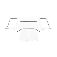 DEI 11-18 Jeep Wrangler JK 4-Door Boom Mat Complete Headliner Kit - 6 Piece - White - 50292