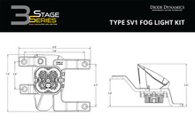 Diode Dynamics SS3 Sport Type SV1 Kit ABL - Yellow SAE Fog - DD7112