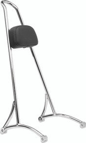 Burly Brand Tall Sissy Bar 20in - Chrome - B13-1503C