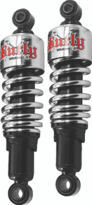 Burly Brand Dyna Shocks 10.5in - Chrome - B28-1202