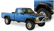 Bushwacker 84-01 Jeep Cherokee Cutout Style Flares 4pc Fits 2-Door Sport Utility Only - Black - 10912-07