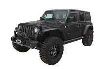 Bushwacker 2018+ Jeep Wrangler (JL) Unlimited Flat Style Flares 4pc - Black - 10923-07