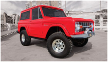 Bushwacker 66-77 Ford Bronco Cutout Style Flares 2pc - Black - 20001-07