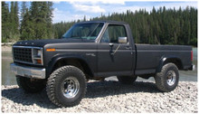 Bushwacker 80-86 Ford Bronco Cutout Style Flares 2pc - Black - 20012-11