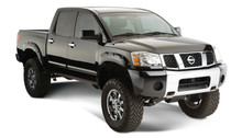 Bushwacker 04-15 Nissan Titan Pocket Style Flares 4pc 67.1/78.9/84/96in - Black - 70907-02