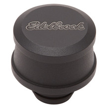 Edelbrock Billet Aluminum Breather w/ Black Powder Coat Finish - 42133