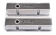 Edelbrock Valve Cover Elite II Series Chevrolet 1959-1986 262-400 CI V8 Tall Polished - 4263