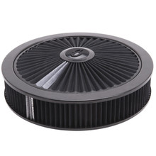 Edelbrock Air Cleaner Pro-Flo High-Flow Series Round Filtered Top 14In Dia X 3 125In Dropped Base - 43662