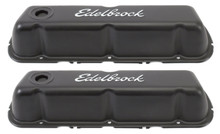 Edelbrock Valve Cover Signature Series Ford 260-289-302-351W CI V8 Black - 4603