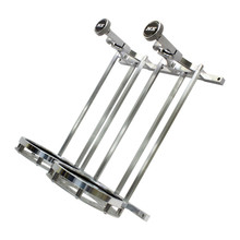 Nitrous Express Stand Up Dual Billet Bottle Bracket for 15lb Bottle (Flat Mount) - 11208SB-15