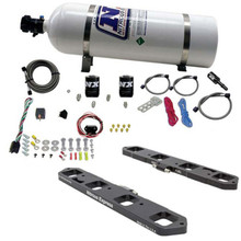 Nitrous Express Dodge Hemi 5.7L/6.1L/6.4L Direct Port Plate System w/15lb Bottle - 20958-15