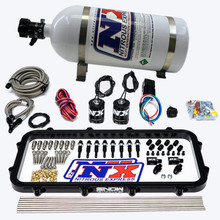 Nitrous Express Holley Hi-Ram Dry Direct Port Plate Nitrous System w/ 10lbs Bottle - 20963-10