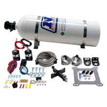 Nitrous Express 4150 Covert Crossbar Plate System Stage 6 50-300HP (15lb Bottle) - 63041-15
