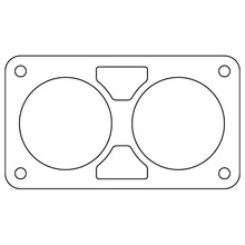 Cometic Chrysler Gen 3 6.1L 80mm Throttle Body Gasket .020in Fiber - C15079