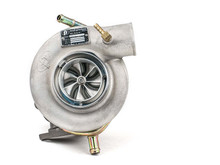 Forced Performance Subaru STi/WRX Black Turbo 84mm Black Housing Internal WG w/Oil Line (D/S Only) - 2025150-0502010