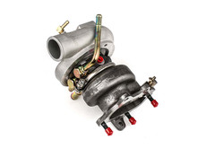 Forced Performance Subaru STi Black Turbo 84mm Black Housing 18PSI TiAL MVI WG w/Oil Line (D/S Only) - 2025151-0502010