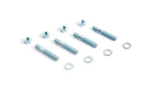 Cometic Carburetor Studs 2in Zinc Plated - Set of 4 With Washers and Nuts - CF1001