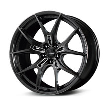 Gram Lights 57FXZ 20x9.5 +25 5-120 Super Dark Gunmetal & Machining Rim Edge DC Wheel - WGFZAX25WH8F