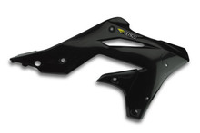 Cycra 13-16 Kawasaki KX250F Powerflow Radiator Shrouds - Black - 1CYC-1865-12