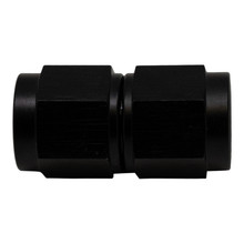 DeatschWerks 6AN Flare Female Swivel to 6AN Flare Female Swivel - Anodized Matte Black - 6-02-0209-B