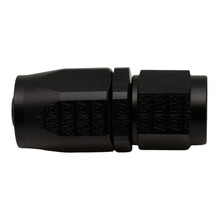 DeatschWerks 6AN Female Swivel Strait Hose End CPE - Anodized Matte Black - 6-02-0801-B