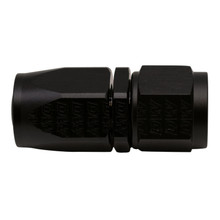 DeatschWerks 8AN Female Swivel Straight Hose End CPE - Anodized Matte Black - 6-02-0805-B