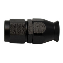 DeatschWerks 6AN Female Swivel Straight Hose End PTFE (Incl 1 Olive Insert) - Anodized Matte Black - 6-02-0850-B