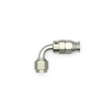 DeatschWerks 6AN Female Swivel 90-Degree Hose End PTFE (Incl. 1 Olive Insert) - 6-02-0852
