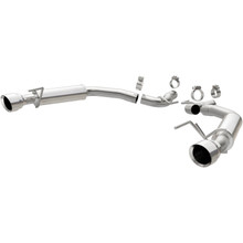 MagnaFlow Axle Back, SS, 2.5in, Competition, Dual Split Polish 4.5in Tip 2015 Ford Mustang Ecoboost - 19179
