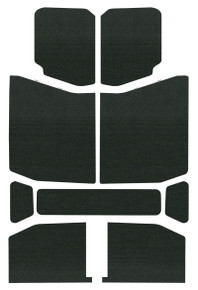 DEI 18-23 Jeep Wrangler JL 4-Door Boom Mat Headliner - 9 Piece - Black - 50168