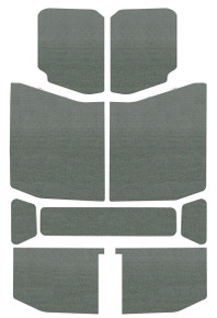 DEI 18-23 Jeep Wrangler JL 4-Door Boom Mat Headliner - 9 Piece - Gray - 50169