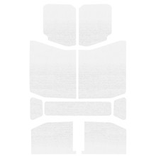 DEI 18-23 Jeep Wrangler JL 4-Door Boom Mat Headliner - 9 Piece - White - 50170
