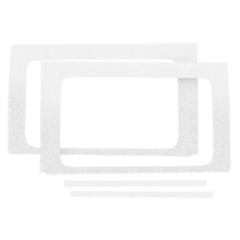 DEI 18-23 Jeep Wrangler JL 4-Door Boom Mat Rear Side Window Trim - 4 Piece - White - 50175