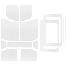 DEI 18-23 Jeep Wrangler JL 4-Door Boom Mat Complete Headliner Kit - 13 Piece - White - 50180