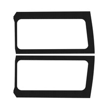 DEI 18-23 Jeep Wrangler JL 2-Door Boom Mat Rear Side Window Trim - 2 Piece - Black - 50268