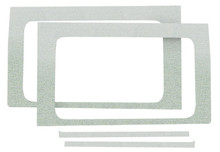 DEI 18-23 Jeep Wrangler JL 2-Door Boom Mat Rear Side Window Trim - 2 Piece - White - 50270