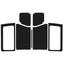 DEI 18-23 Jeep Wrangler JL 2-Door Boom Mat Complete Headliner Kit - 7 Piece - Black - 50280