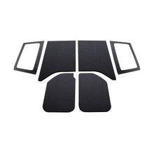 DEI 11-18 Jeep Wrangler JK 2-Door Boom Mat Complete Headliner Kit - 6 Piece - Black - 50285