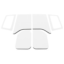 DEI 11-18 Jeep Wrangler JK 2-Door Boom Mat Complete Headliner Kit - 6 Piece - White - 50287
