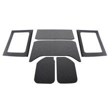 DEI 11-18 Jeep Wrangler JK 4-Door Boom Mat Complete Headliner Kit - 6 Piece - Black - 50290
