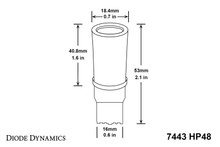 Diode Dynamics 7443 LED Bulb HP48 LED - Amber (Single) - DD0111S