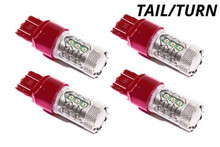Diode Dynamics 7443 LED Bulb HP48 LED - Red Set of 4 - DD0112Q