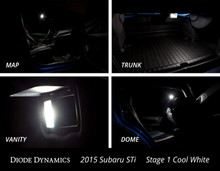 Diode Dynamics 15-19 Subaru WRX Interior Light Kit Stage 1 - Red - DD0264
