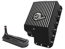 afe Transmission Pan (Black); Ford Diesel Trucks 03-10 V8-6.0/6.4L (td) - 46-70122-1