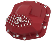 aFe Power Pro Series Front Differential Cover Red w/Machined Fins 18-19 Jeep JL (Dana M210) - 46-71030R