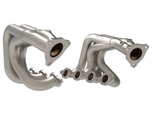 aFe Twisted 304SS Header 2020 Chevy Corvette (C8) 6.2L V8 - Titanium Ceramic Coated - 48-34148-T